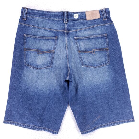 LL Cool J Jean Shorts Denim Cotton Mens SZ 36 Blue Straight VTG Baggy 90s Y2K - Picture 6 of 12